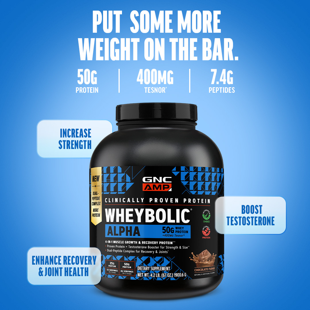 intl gnc l-glutathione 50 mg Experience the upgraded AMP® Wheybolic® Alpha: A 4-in-1 muscle growth protein proven to make you a bigger, stronger athlete! 50g whey protein per serving. Dual peptide matrix for faster recovery and joint attr::gender_men Here's something frustrating that Size:5 GALLONS