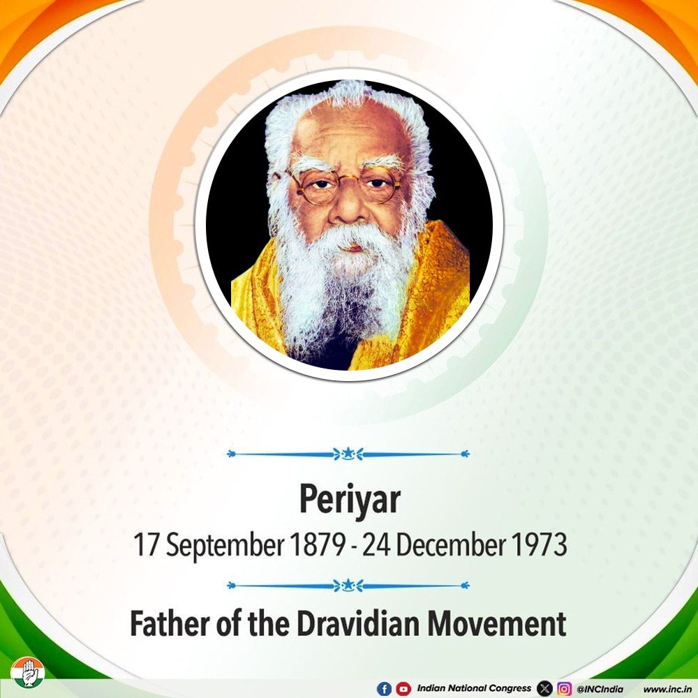 Indian - We pay our humble tributes to 'Periyar' E. V. Ramasamy on his ...