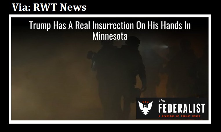 Red - All the evidence indicates that an insurrection is taking place ...