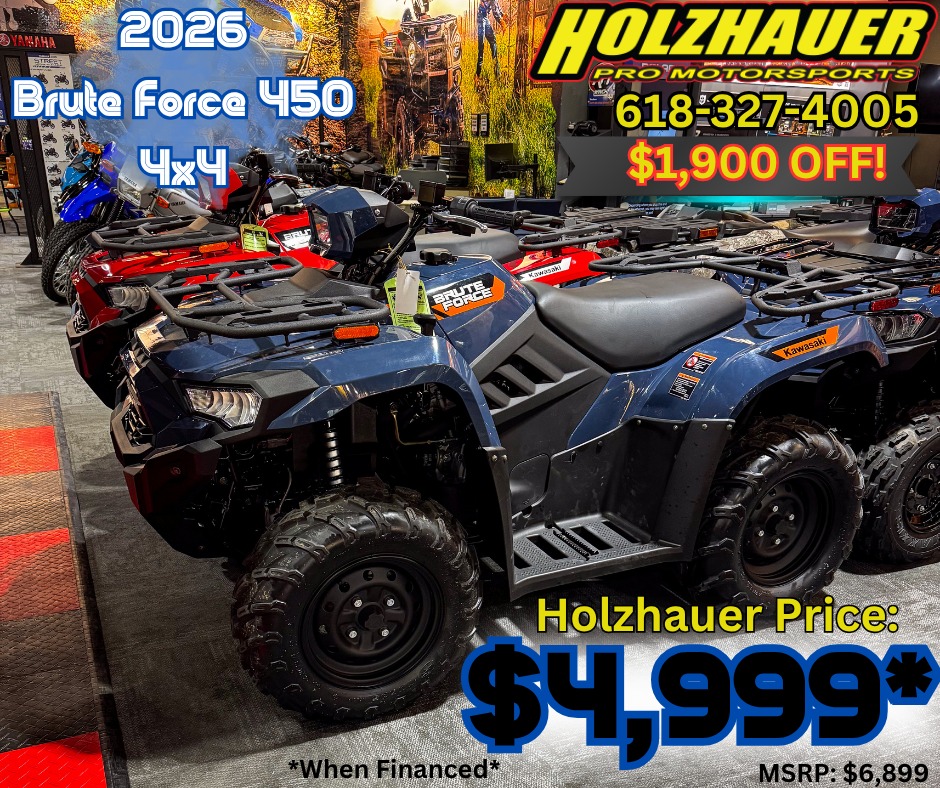 September savings on 2025 and 2026 Kawasaki ATVs and side-by-sides
