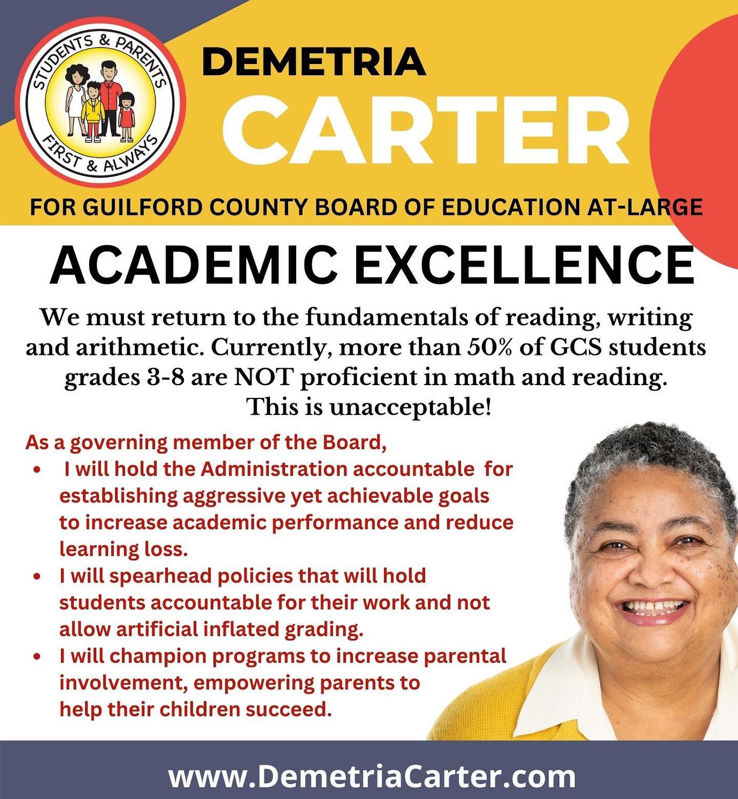Demetria Carter for Guilford County Board of Education