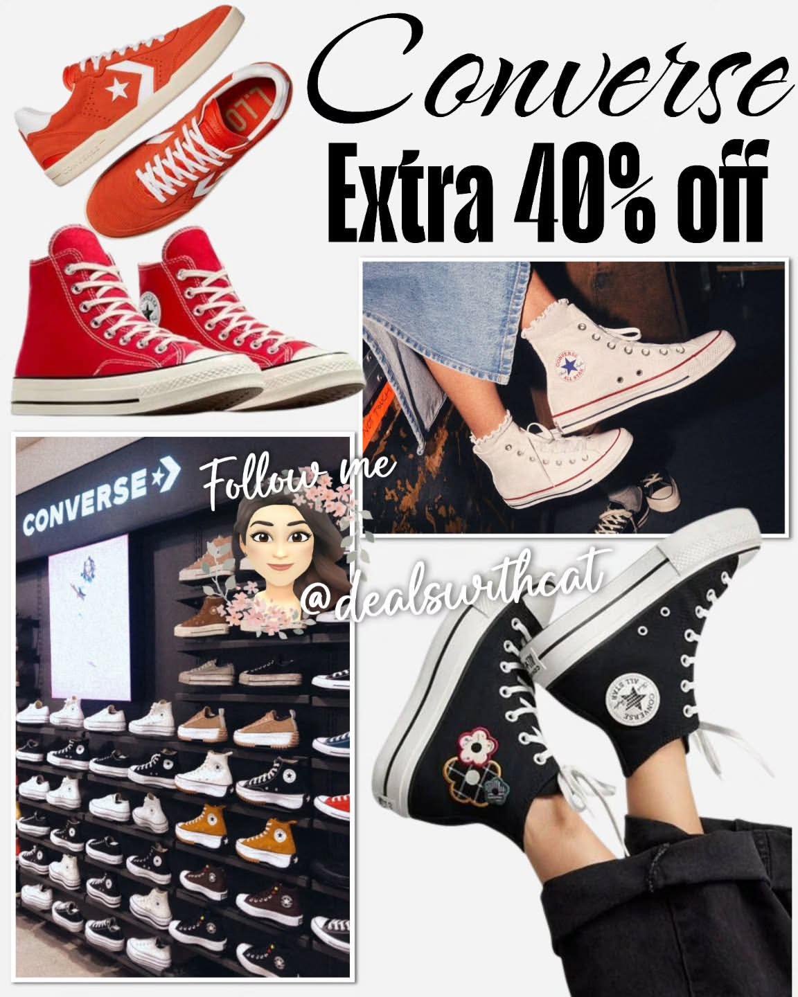 Use code SALE50 for an extra 50% off select Converse sale styles