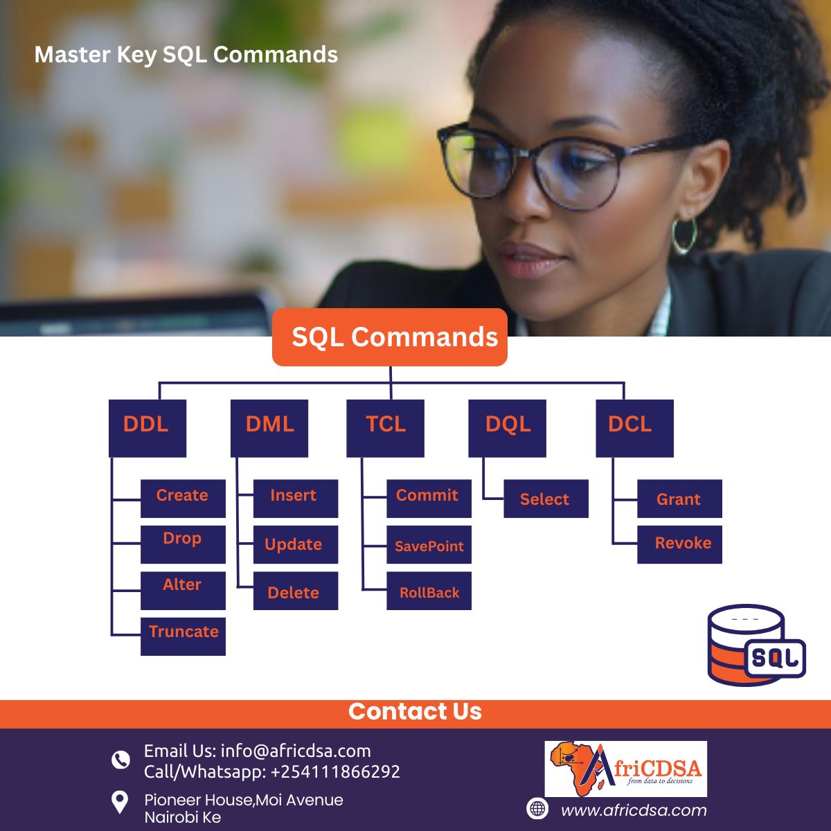 African - Build a solid foundation in SQL by understanding DDL, DML ...