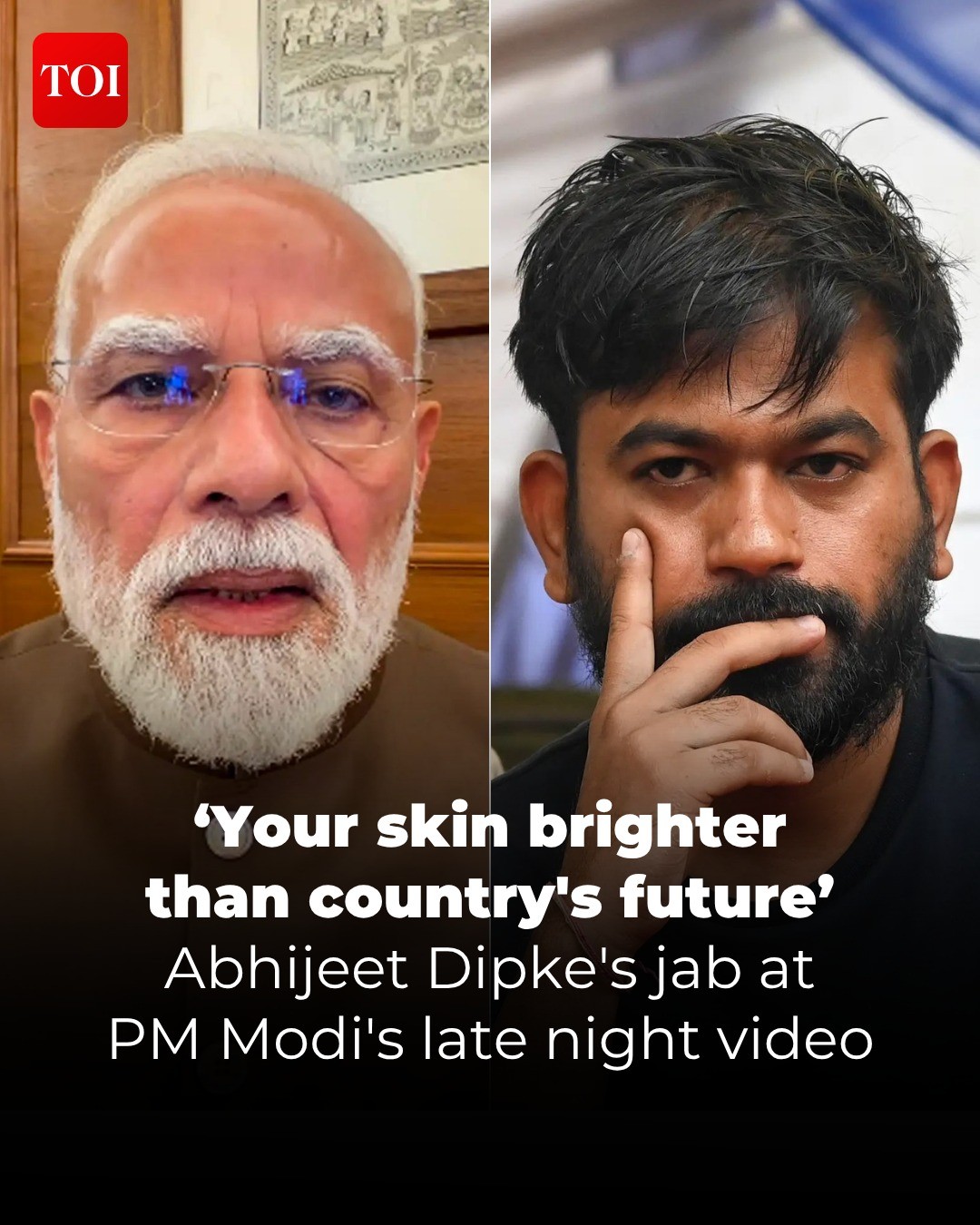 CockroachJantaParty (#CJP) founder #AbhijeetDipke on late Thursday mocked Prime Minister #NarendraModi over his latest late-night video message on students and the recently passed anti-paper leak Bill. Dipke, whose platform grew into a