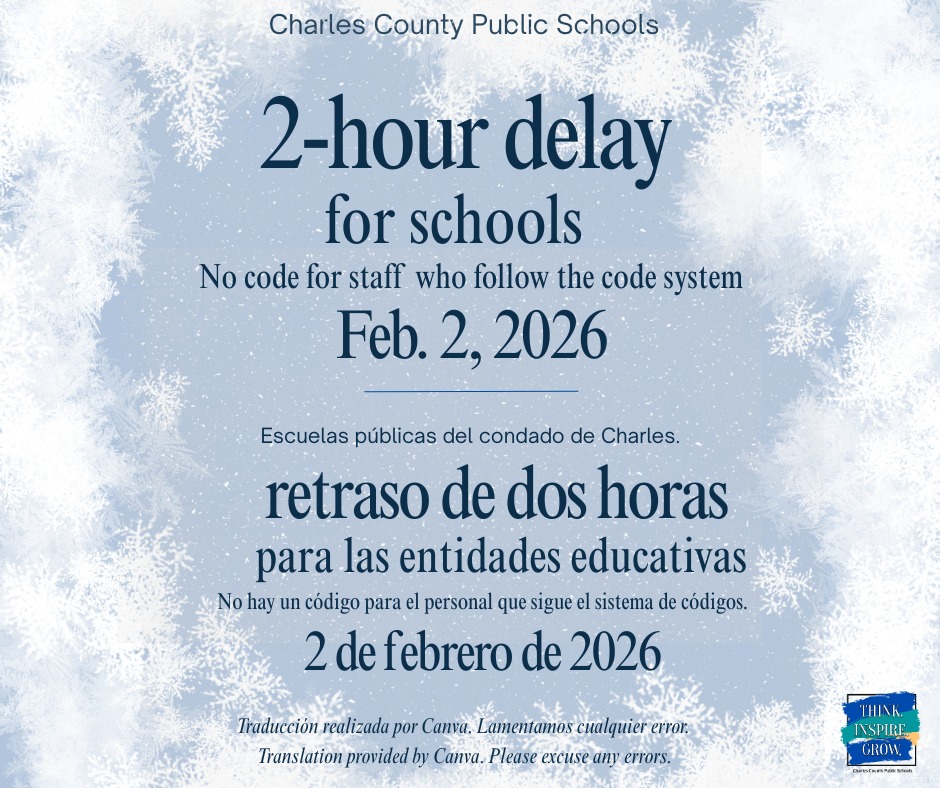All Charles County public... - Charles County Public Schools | Facebook