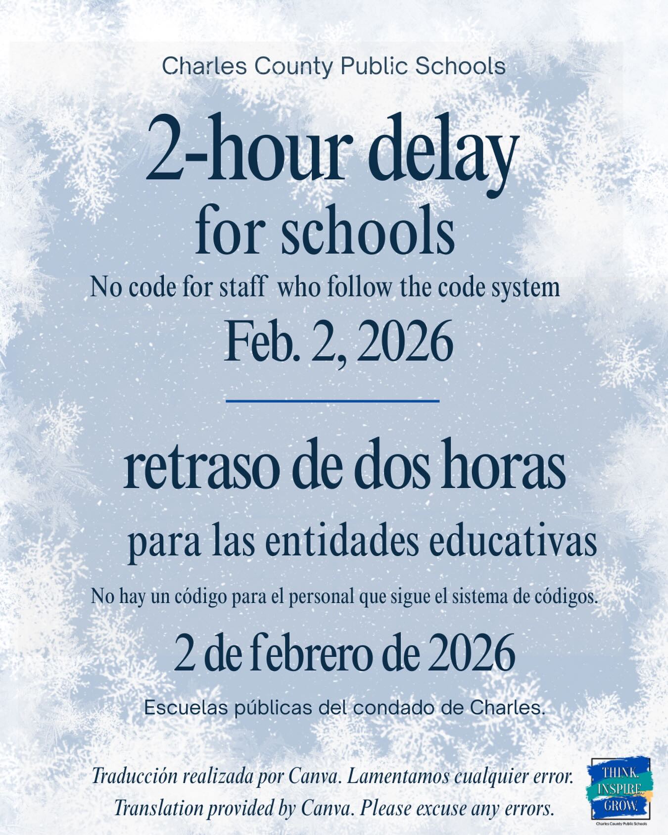 All Charles County public... - Charles County Public Schools | Facebook