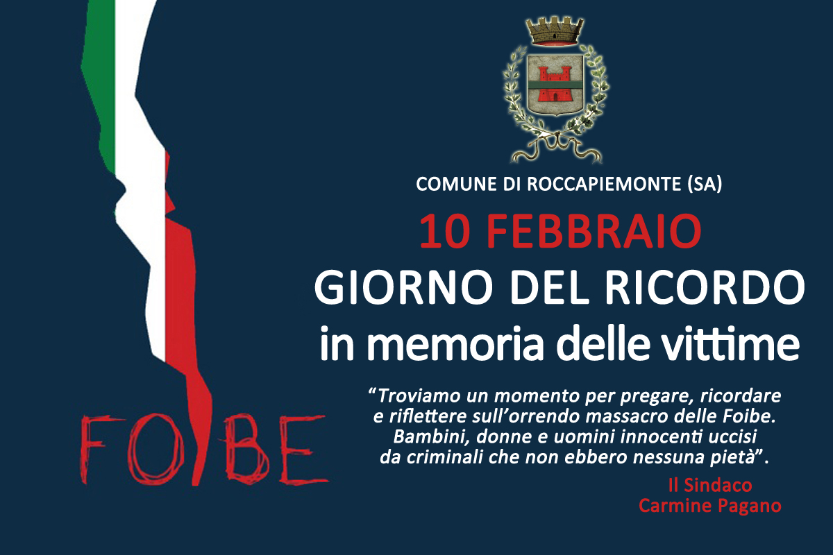 Carmine - Comune di Roccapiemonte (Sa) 10 febbraio 2026 GIORNO DEL ...