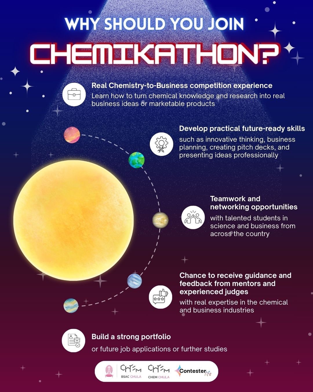 ภาควิชาเคมี - 🚀 ทำไมต้องเข้าร่วม CHEMIKATHON? 🧪💡 Chemikathon ไม่ใช่แค่ ...