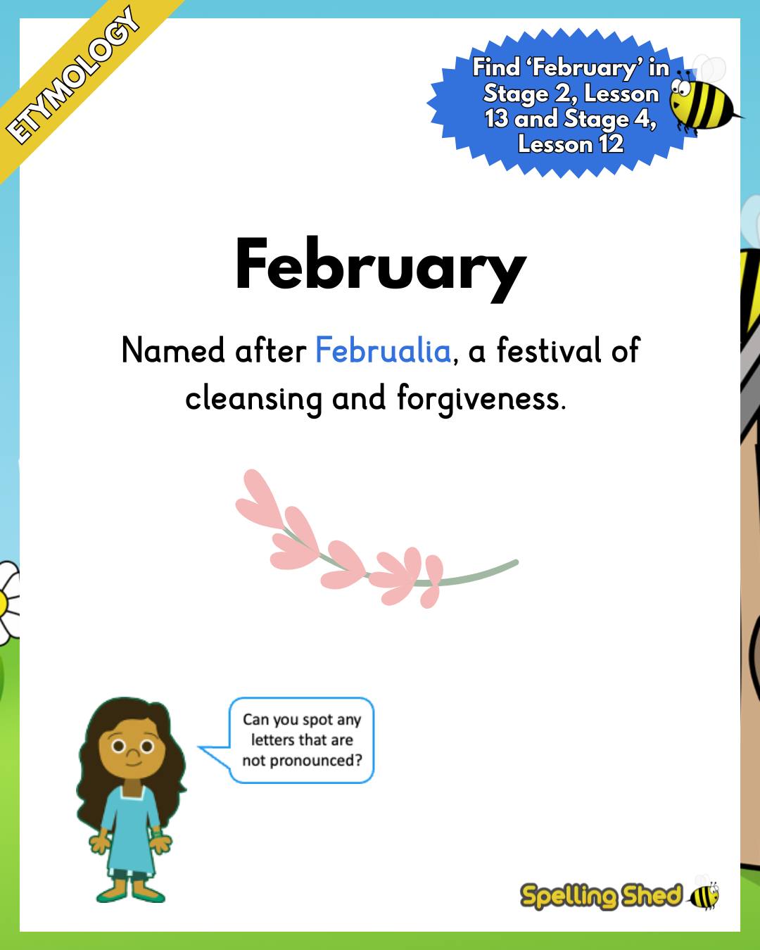 Spelling Shed - 🤔 Do you know where February got its name?... | Facebook