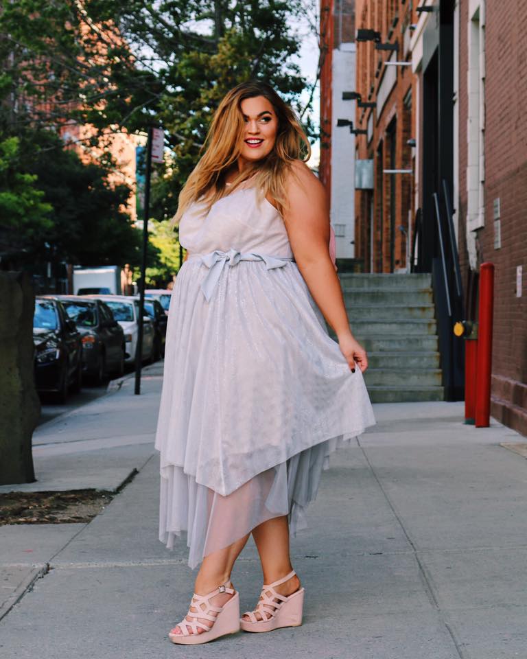 pink dusty dress Fashion Dusty Pink 2 piece Slit Prom Dress with Pockets