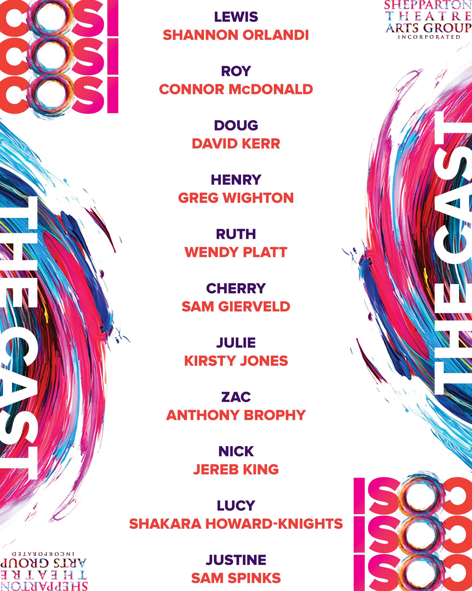 Shepparton - 🎭 CAST ANNOUNCEMENT – COSI 🎭 Shepparton Theatre Arts Group ...