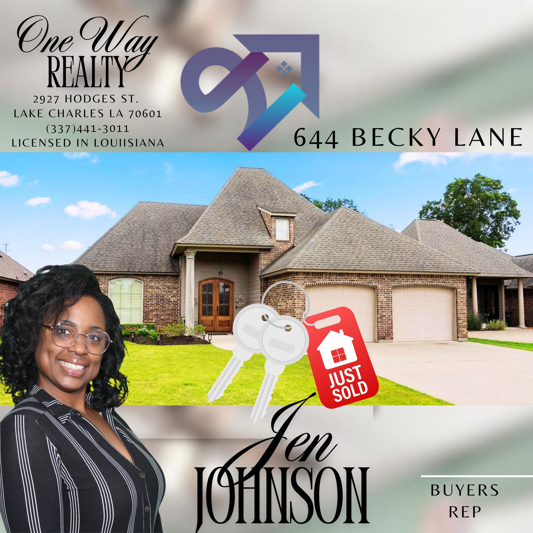 Jen Johnson-Chiasson Broker/Owner at OneWay Realty Llc, | Lake Charles LA