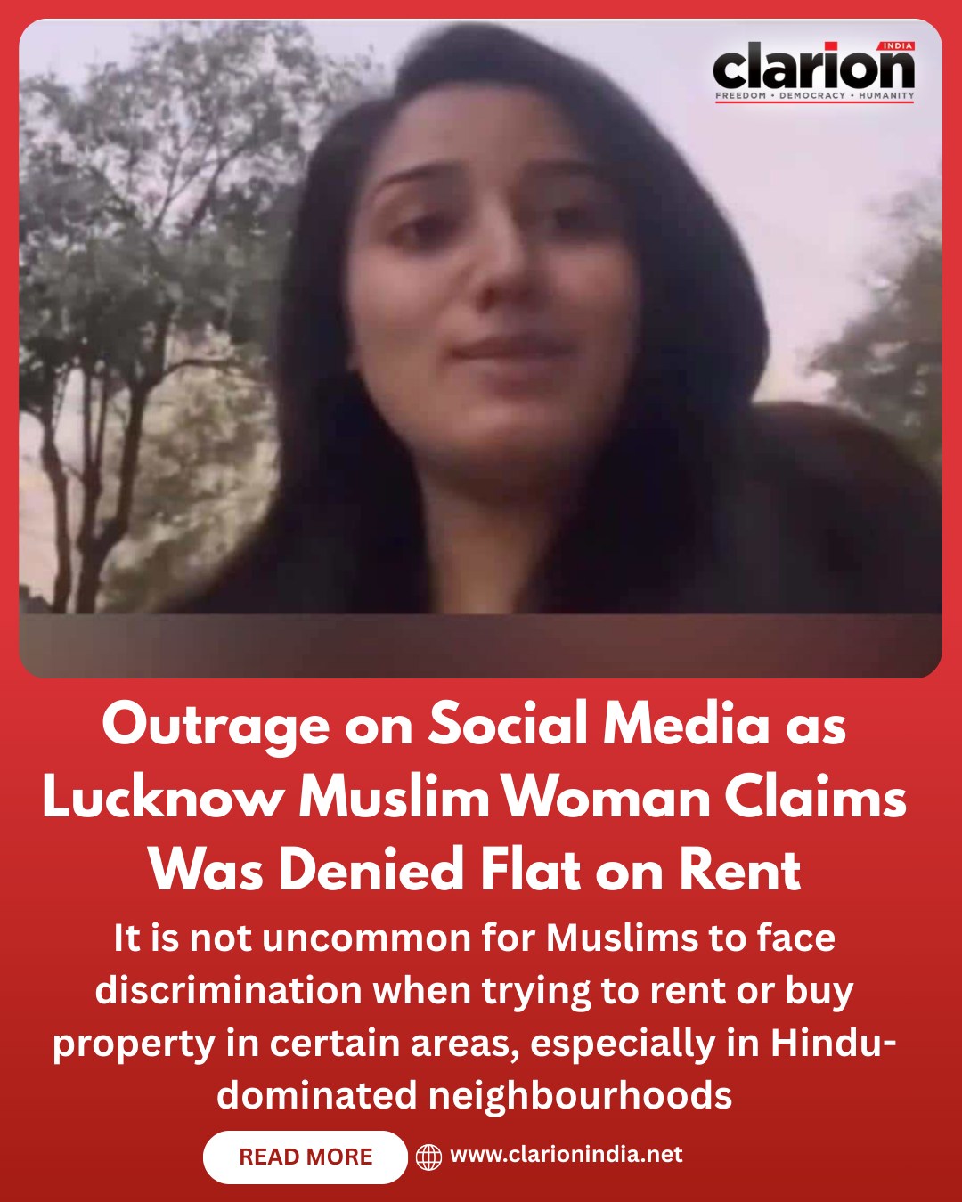 Clarion - Social media has gone into a tizzy as a Muslim woman in the ...