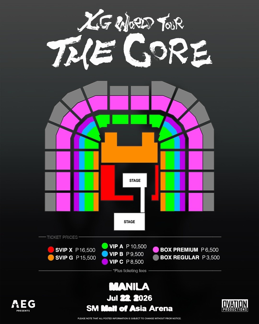 ALPHAZ, the wait is over! Check out the official seat plan and