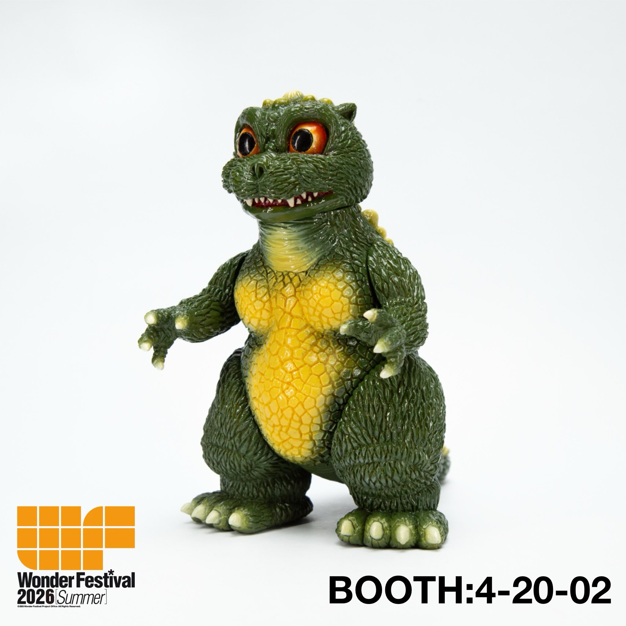 MOMOCO STUDIO リトルゴジラ ソフビ フィギュア　ワンフェス2026 Wonder festival 2026夏 リトルゴジラ 版権許諾 Booth:4-20-02