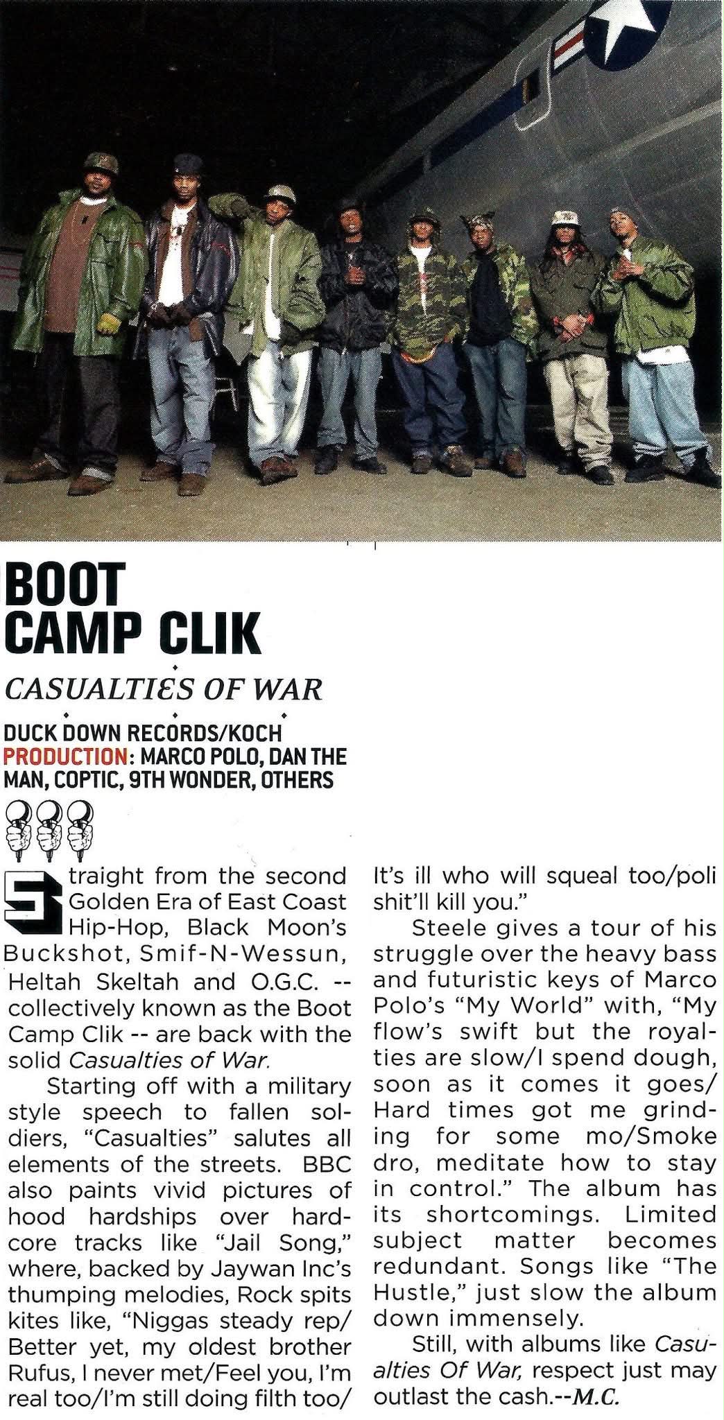 Boot Camp Clik – Casualties of War レコード casualties-of-war