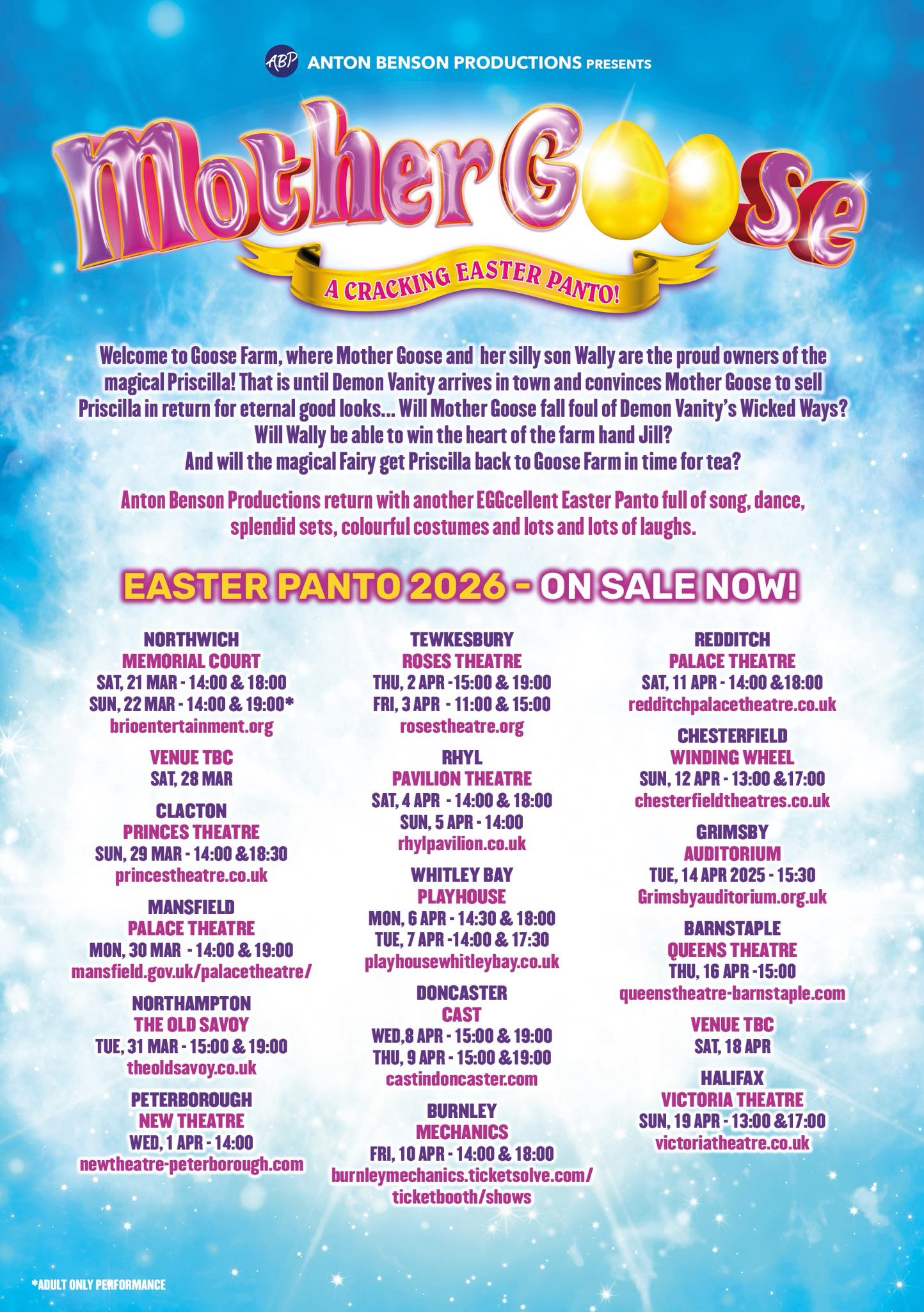 Anton - EASTER PANTO TOUR DATES ANNOUNCEMENT We’re delighted to ...