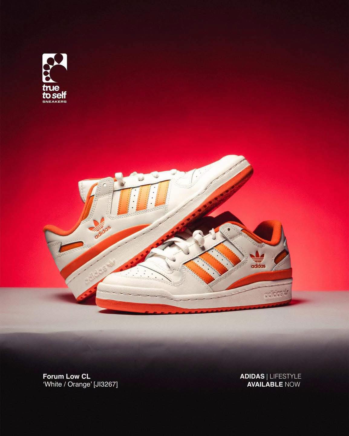 adidas Forum Low CL White Real Gold Orange [JI3267] OUR PRICE