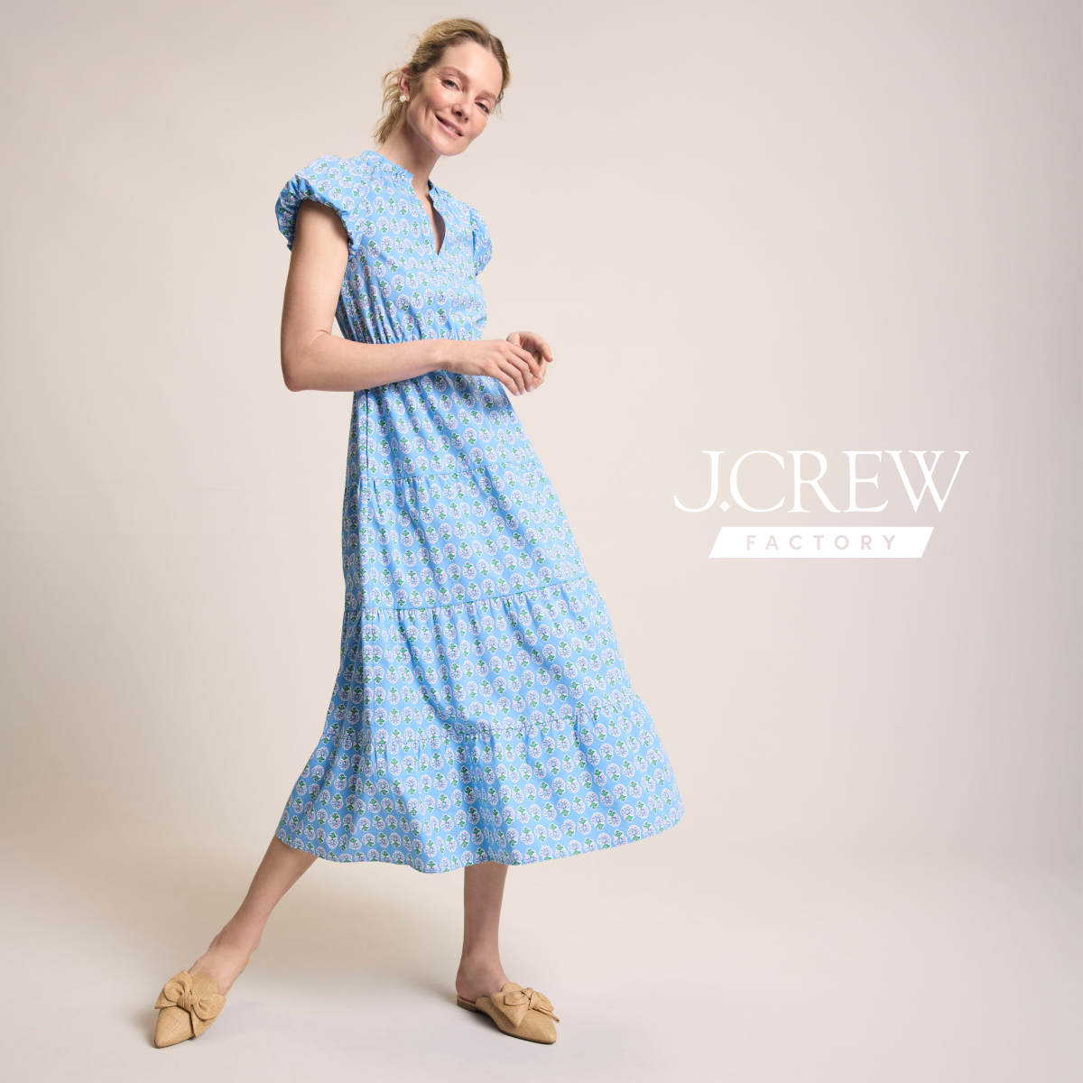 40–60% off in-store at J.Crew Factory, plus an extra 20% off for teachers in celebration of Teacher Appreciation Week! Some exclusions apply. See store for details. Valid 5/6/26-5/12/26