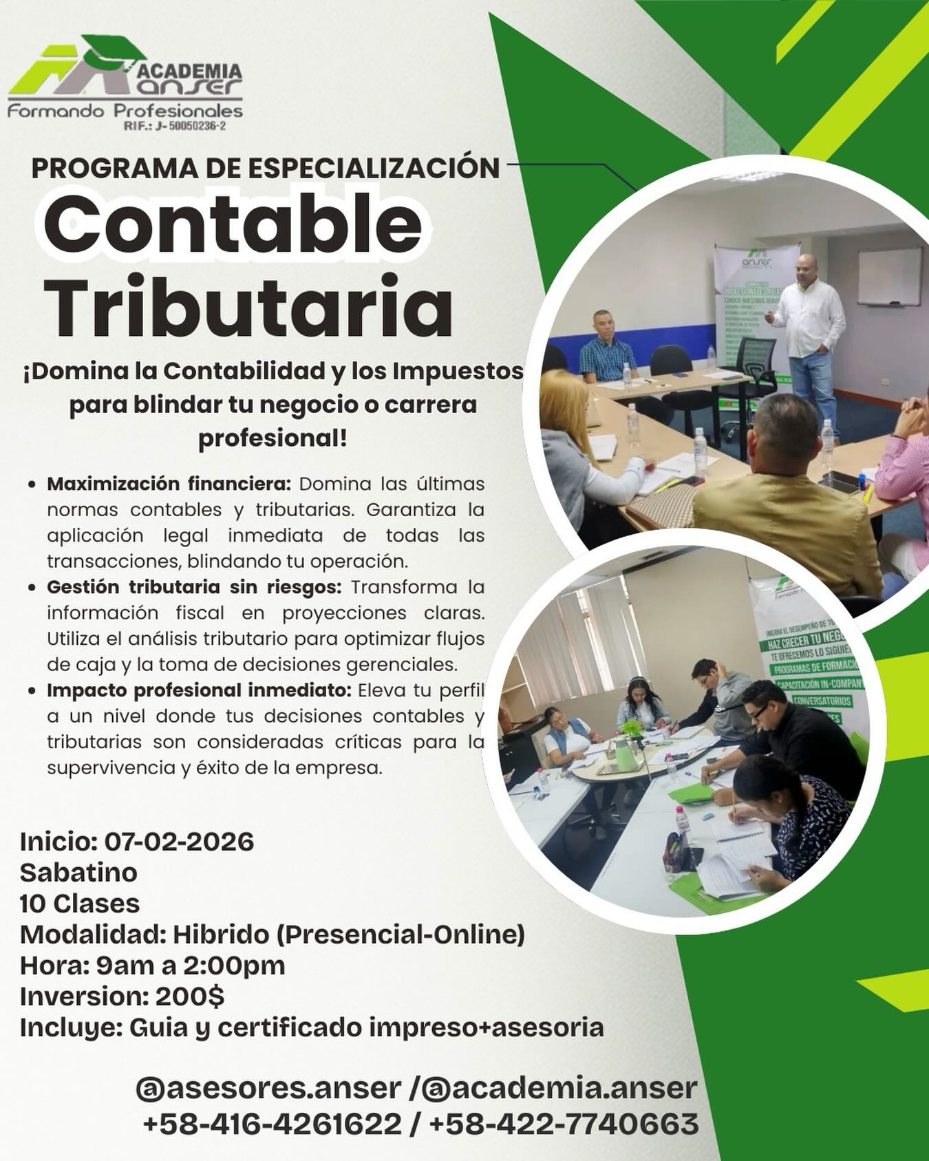 Anser - ¿Quieres llevar tu carrera contable al siguiente nivel en este ...