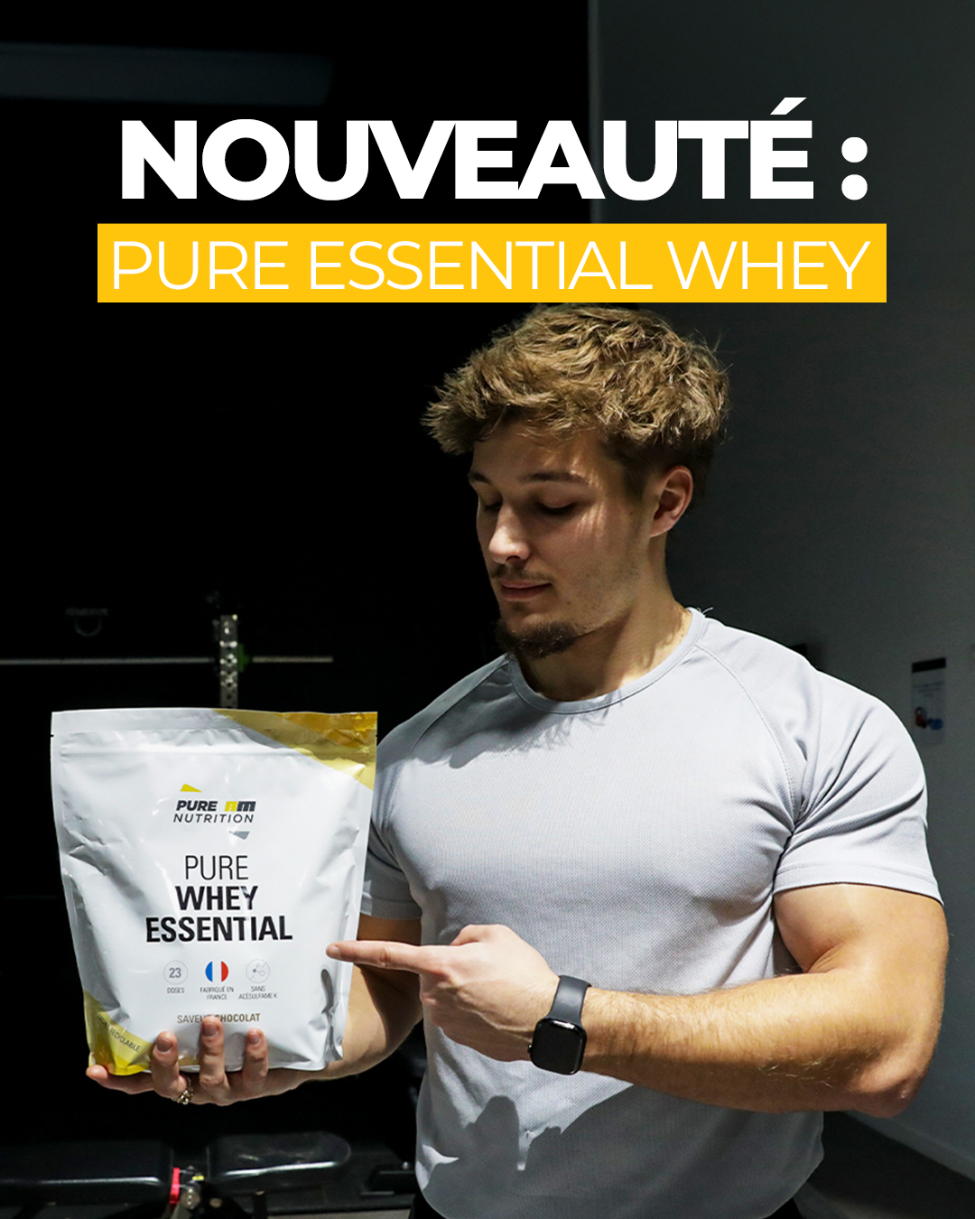 Protéine Pure Whey Saveur Thé Pêche 500g - Pure Nutrition - Pour Sportifs