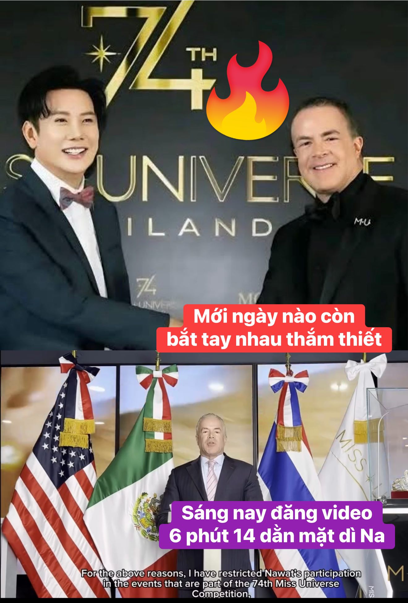 Thầy - Drama Miss Universe 2025 căng cực sáng sớm ‼️ Sáng sớm 5/11, ông ...