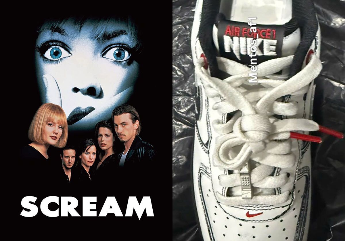 Scream-themed AF1 for Halloween. They actually did it — the ghost