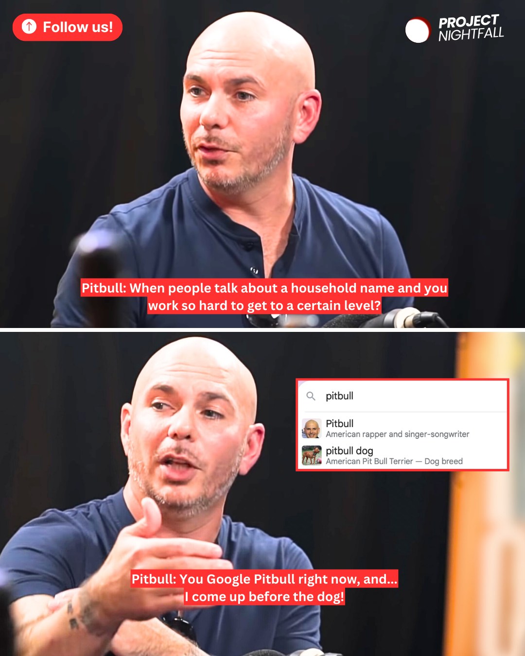 Project - So apparently Pitbull has become so legendary... He's now ...