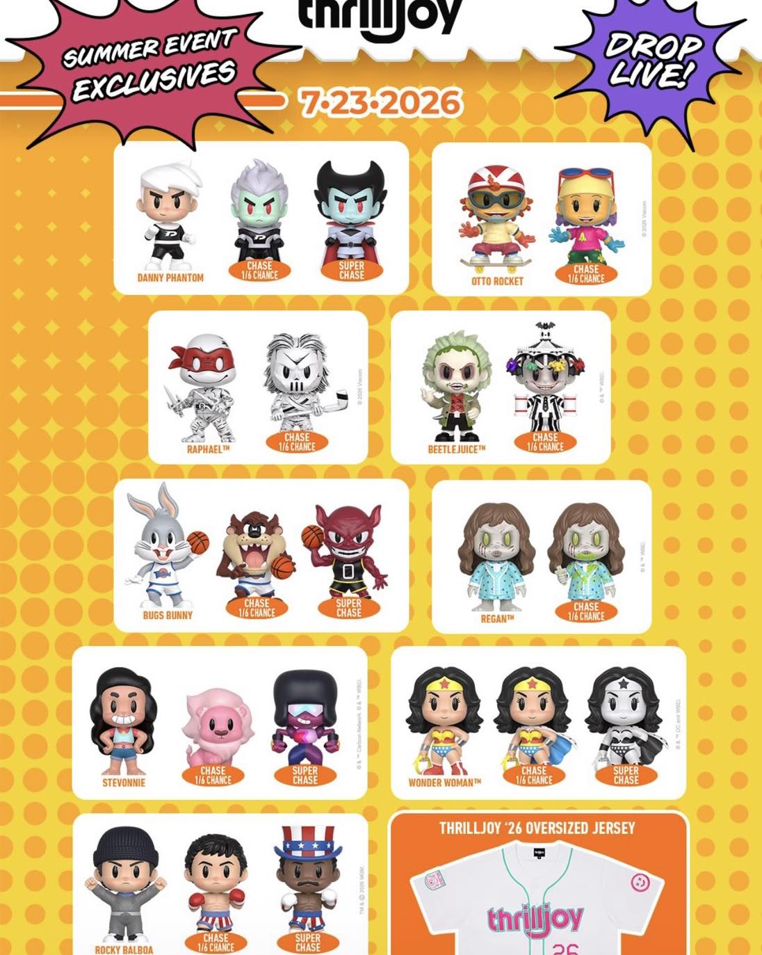 Thrilljoy SDCC drop now live! #thrilljoycollectibles #thrilljoypix