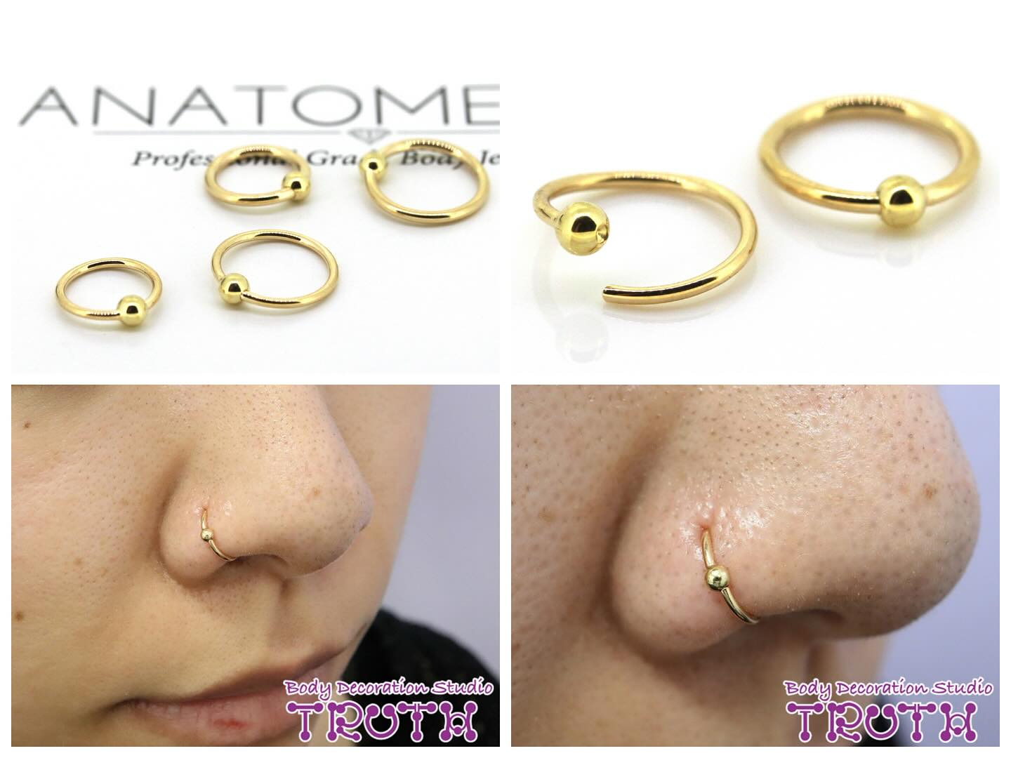 Body - 部位:ノストリル ブランド:ANATOMETAL ジュエリー:フィクスド 