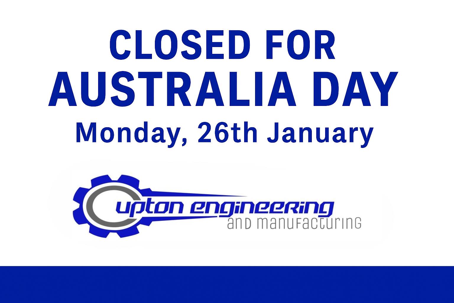 🔔 Please note we’ll... - Upton Engineering and Manufacturing | Facebook