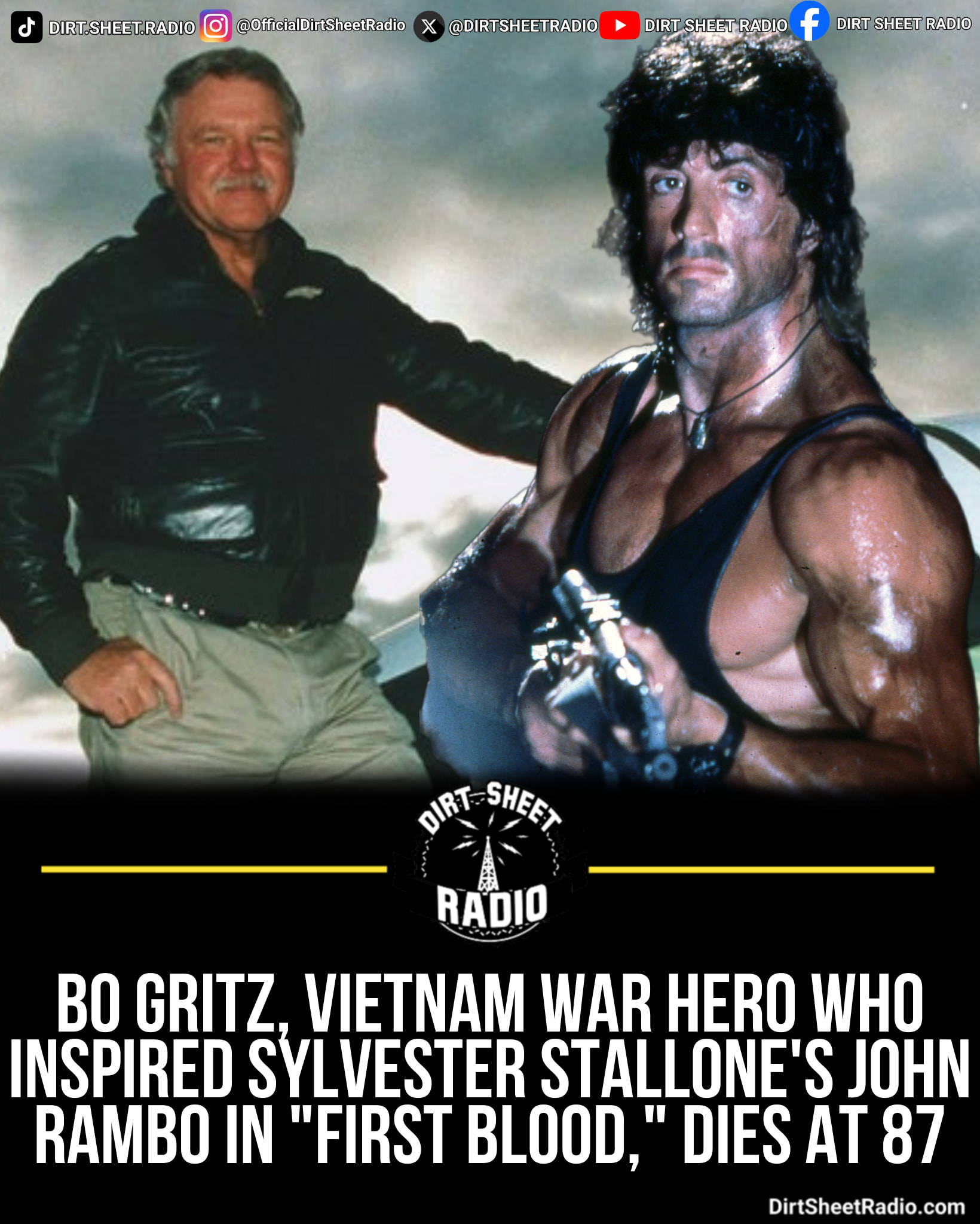 Dirt - Bo Gritz, a Vietnam War hero who inspired Sylvester Stallone's ...