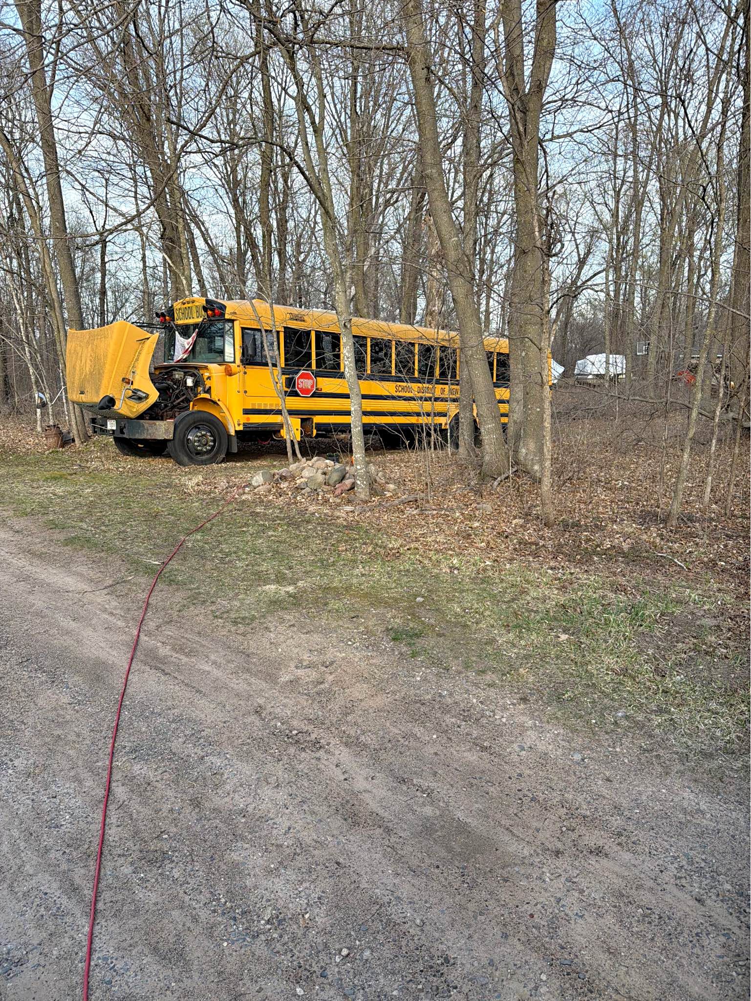 **PRICE REDUCED** 2008 Thomas 72 passenger school bus DEER BLIND ...