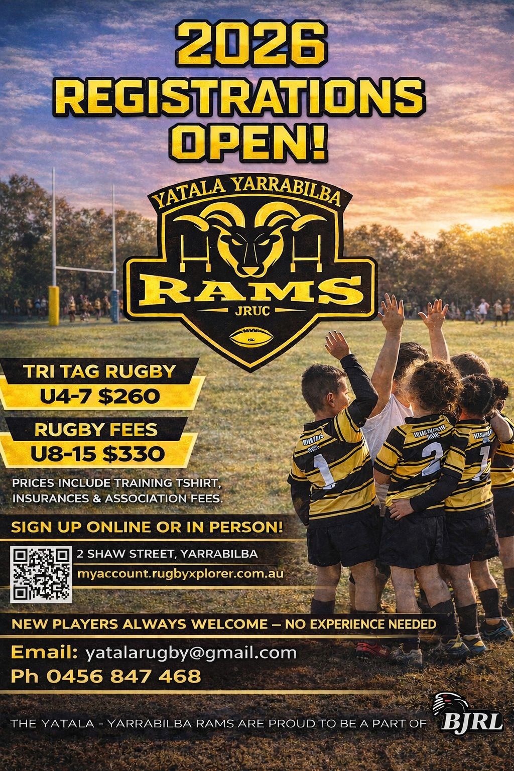 Yatala Yarrabilba Rams Junior Rugby Union Club | Yarrabilba QLD