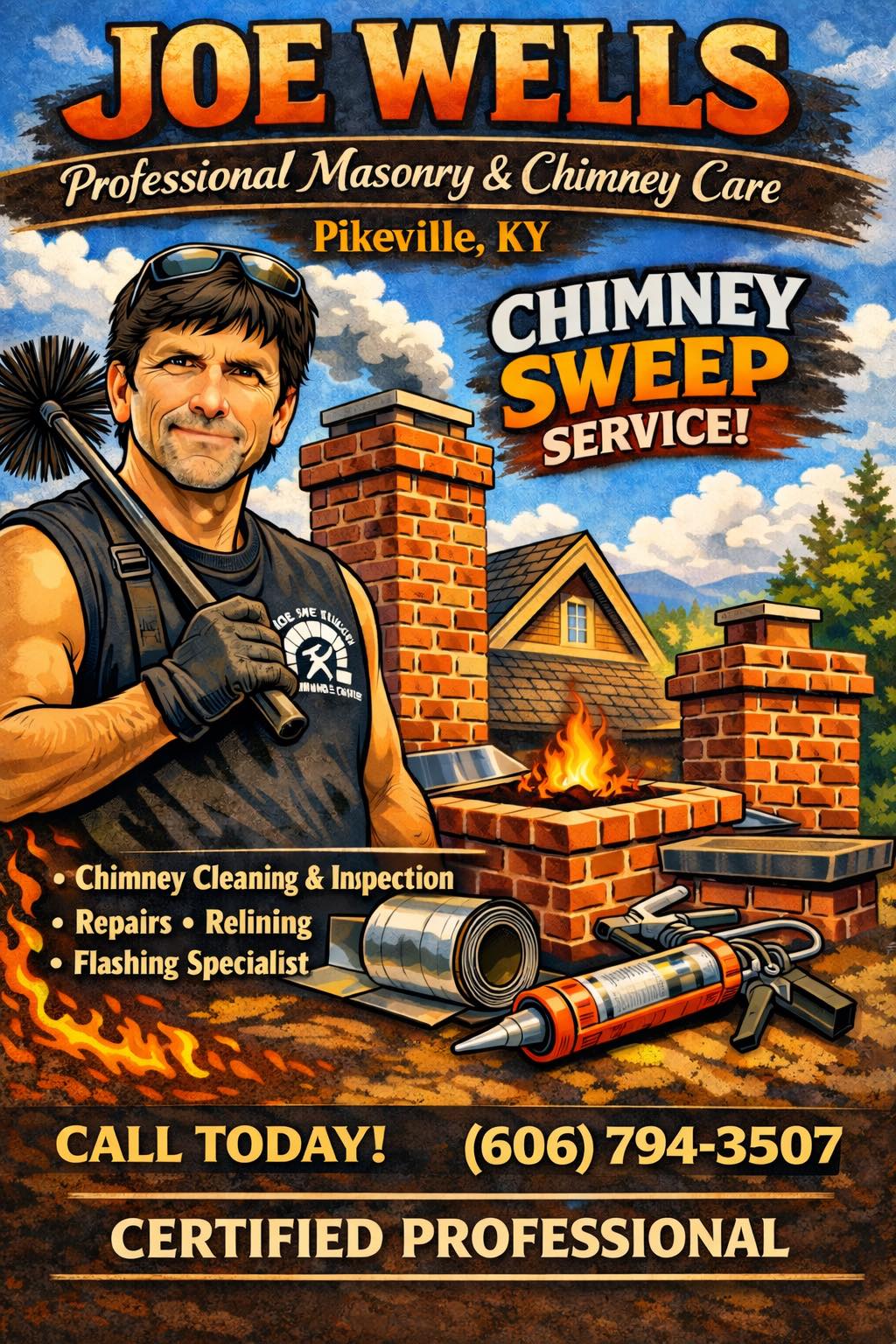 JOE... - JOE WELLS-Professional Chimney Care