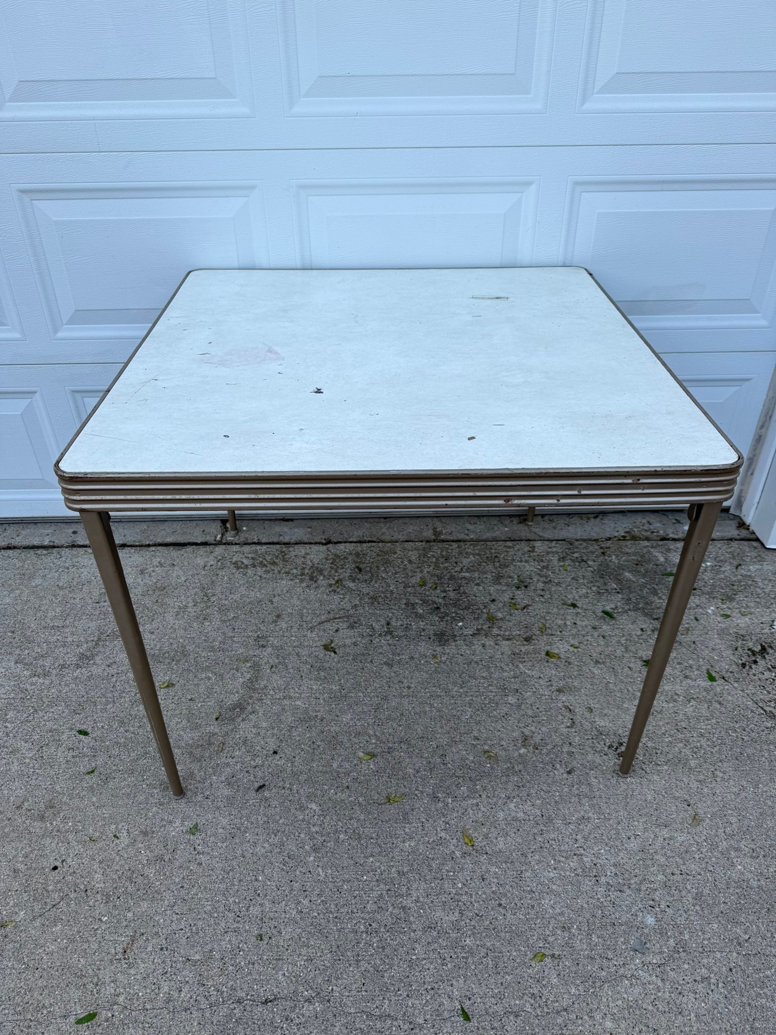 Vintage Durham line folding card table for sale