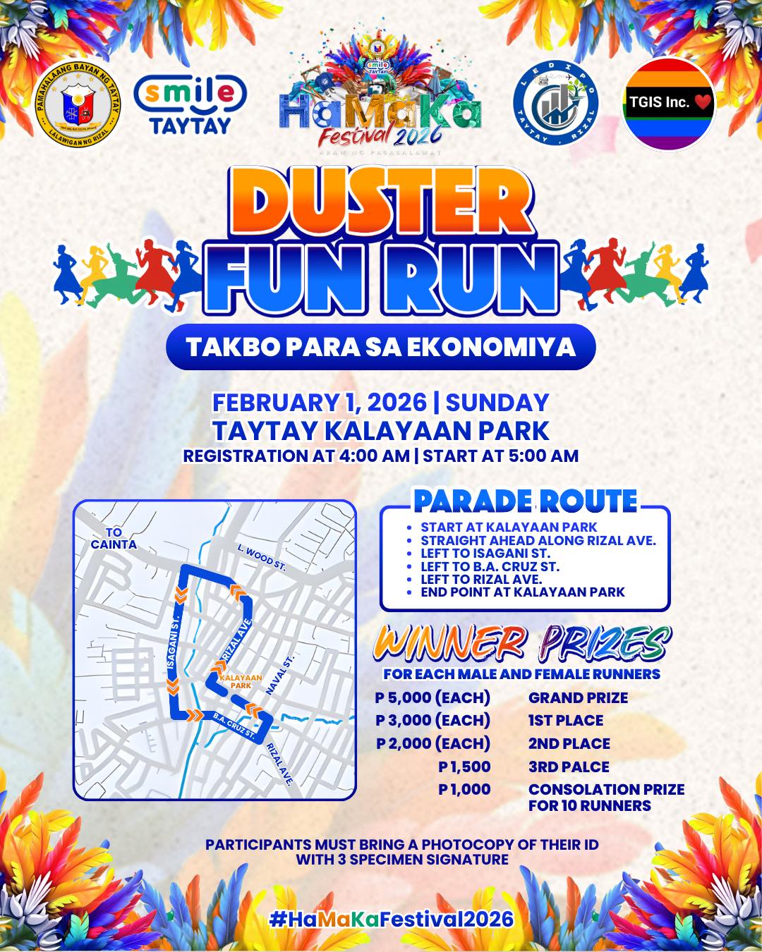 🏃‍♂️ 𝗗𝗨𝗦𝗧𝗘𝗥 𝗙𝗨𝗡 𝗥𝗨𝗡 𝟮𝟬𝟮𝟲 🏃‍♀️... - Mayor Allan De Leon | Facebook