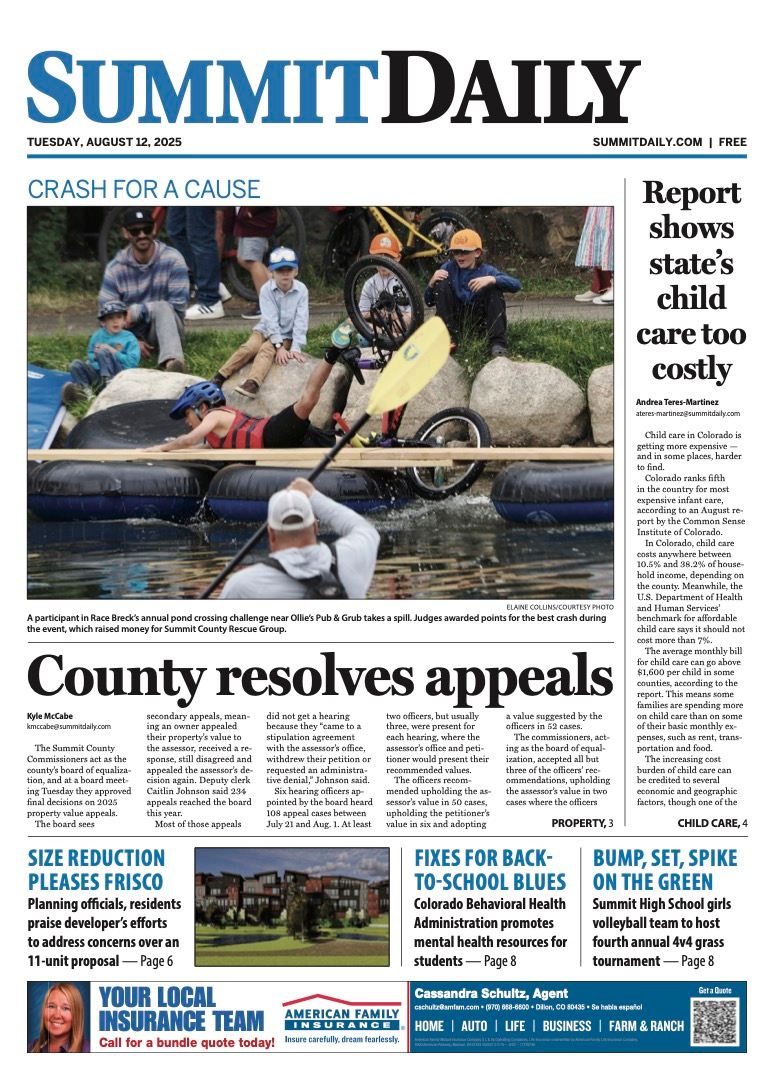 Summit - Tuesday's front page. To view the full paper online, check out ...
