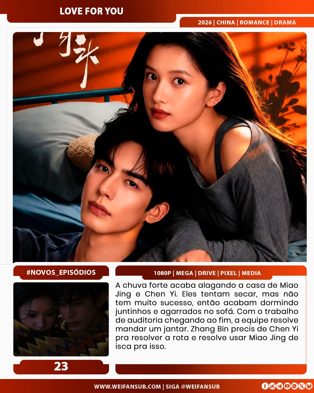 NOVO_EPISÓDIO | LOVE FOR YOU Meu coração fica tão quentinho com