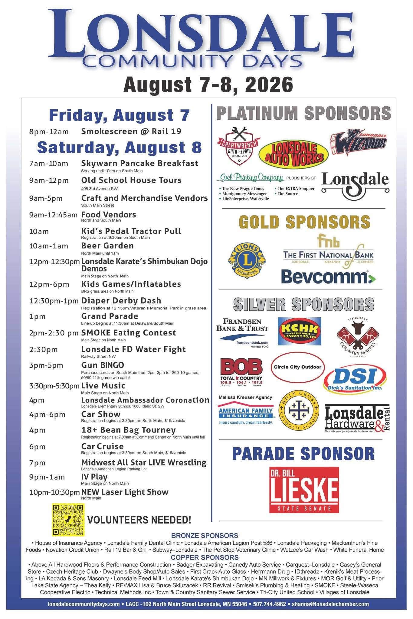 Come see MAW-Live! as we return to Lonsdale Community Days on