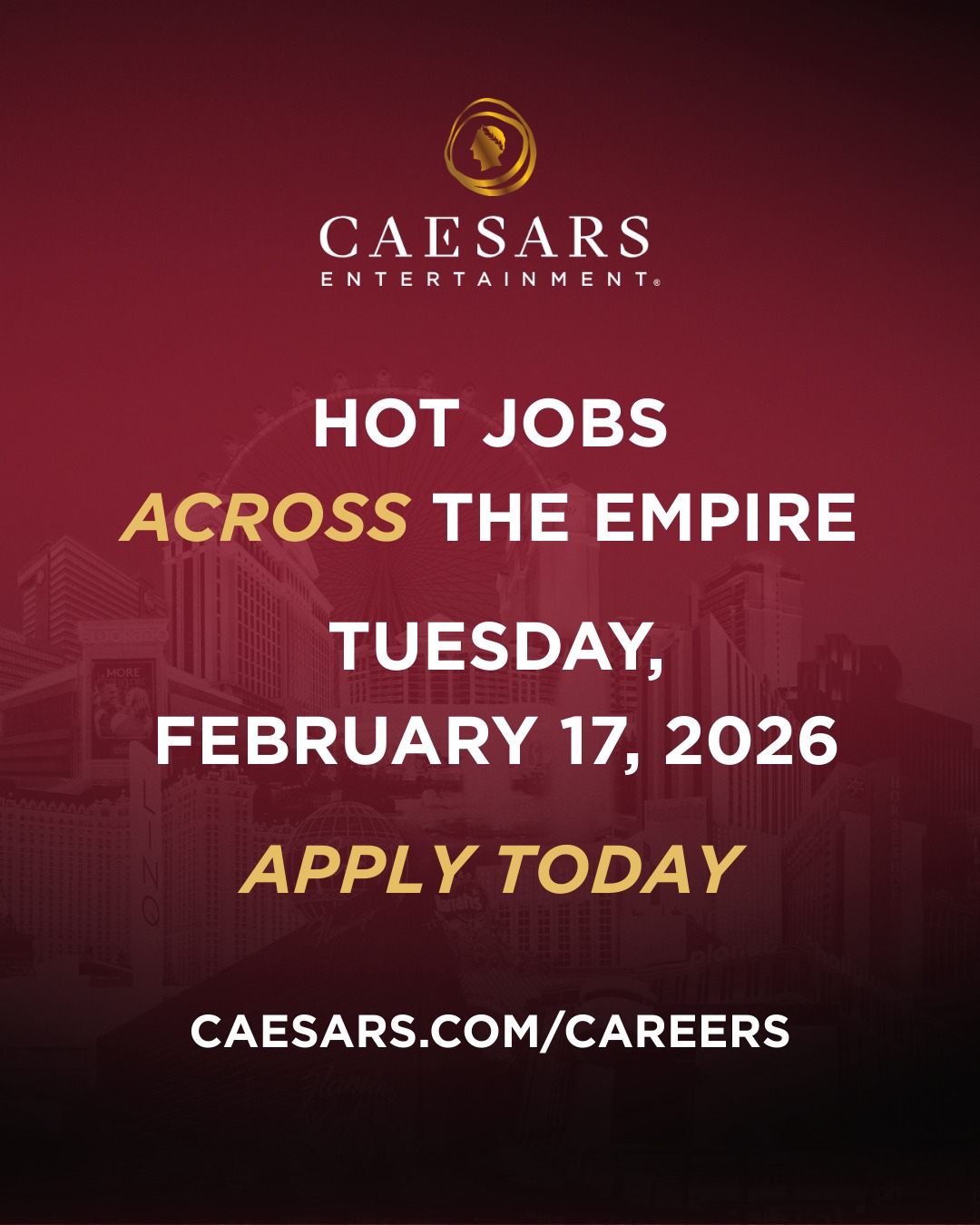 Careers at Caesars Entertainment | Las Vegas NV