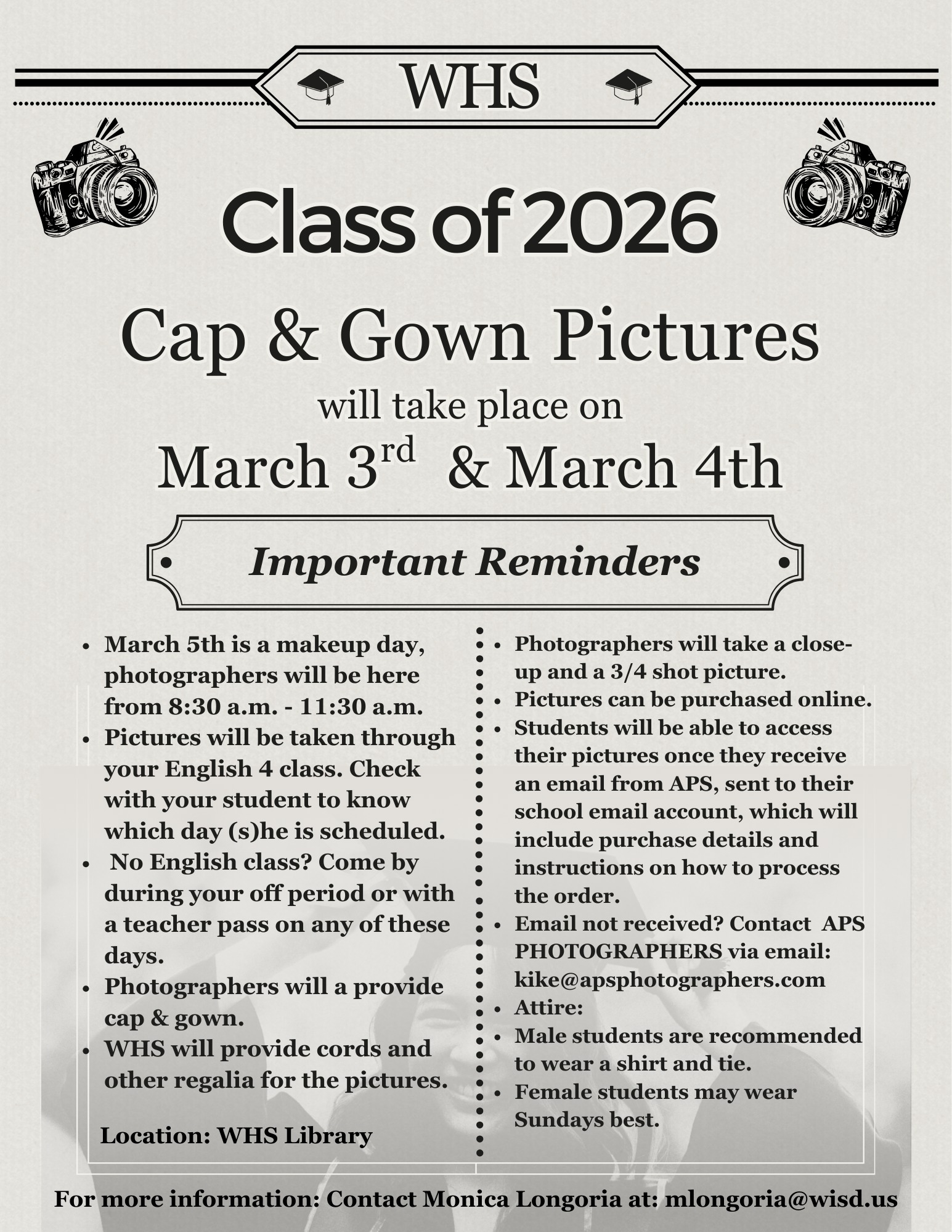 🎓🐾 WHS Class of 2026 – Cap & Gown... - Weslaco High School | Facebook