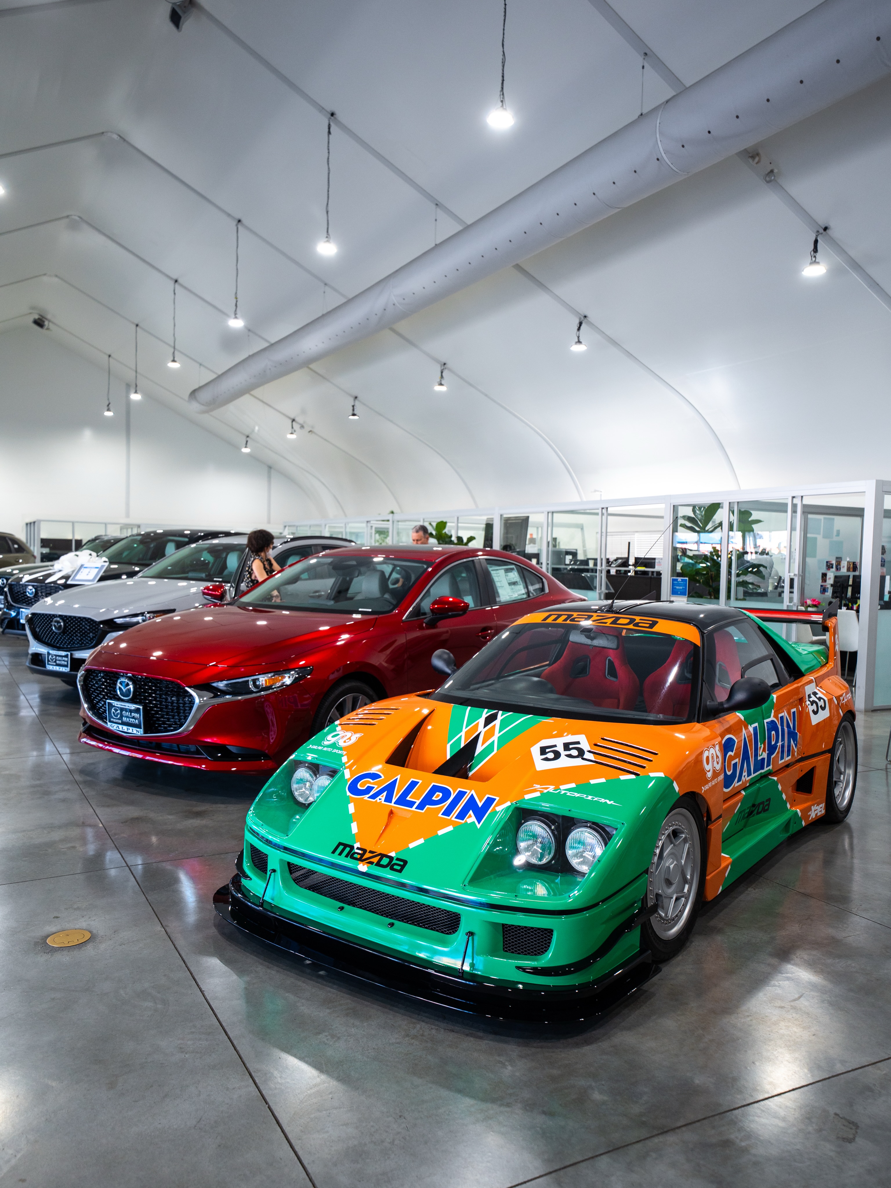 LibertyWalk Autozam inside the @GalpinMazda showroom! The Mazda