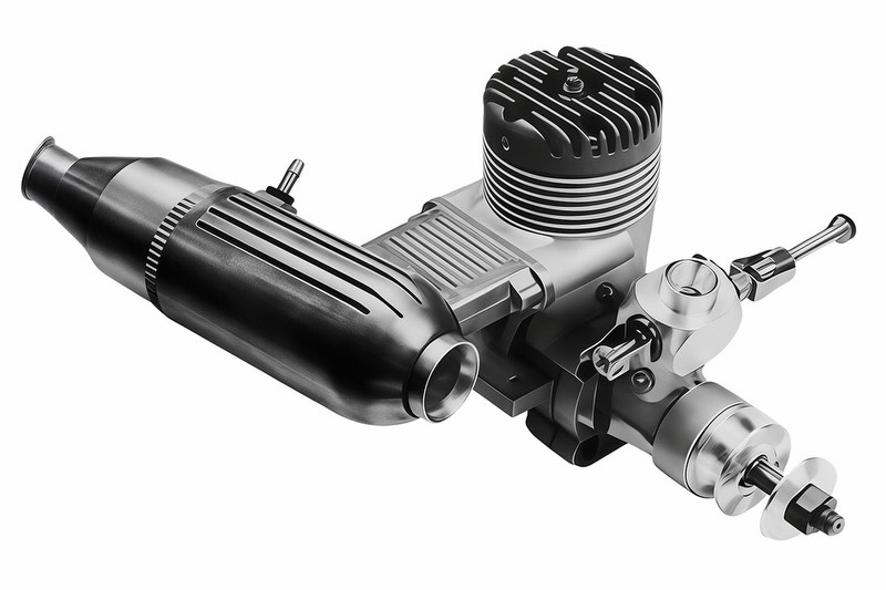 Webra Speed .61 RC engine with factory-mounted gear unit