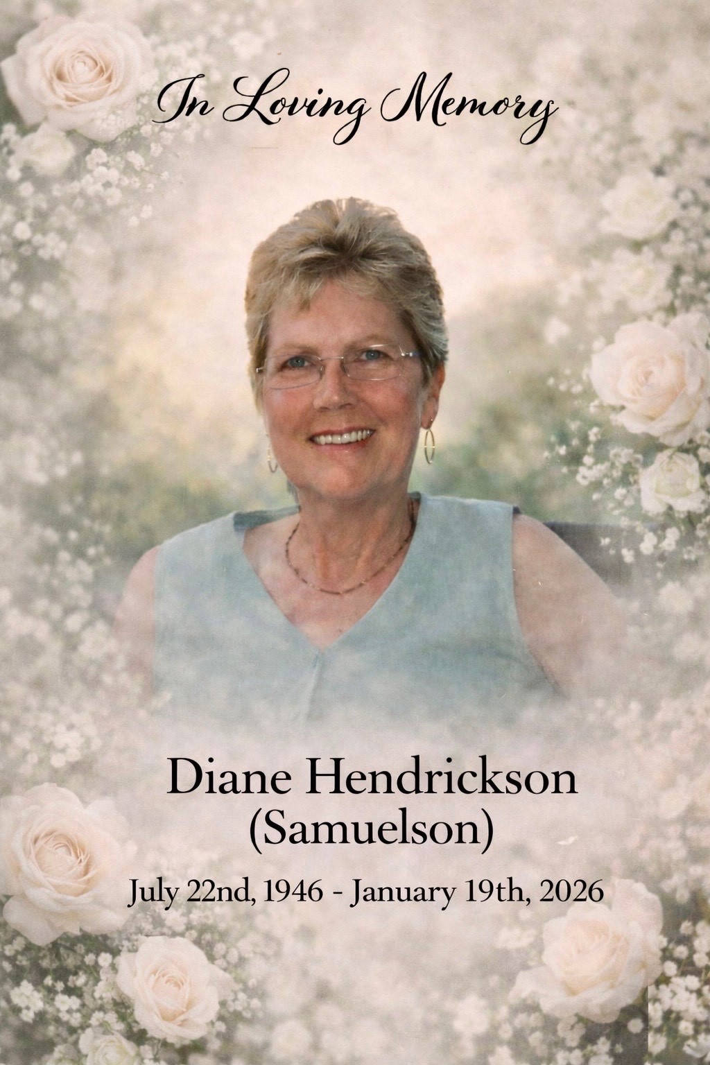 McPherson - In Loving Memory Diane Nelle Hendrickson 1946 - 2026 Diane ...