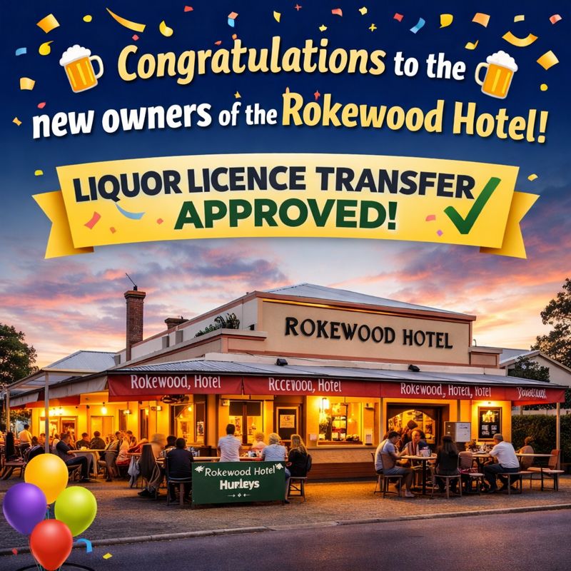 🍻 Congratulations to the new owners of the Rokewood Hotel! 🍻 We’re ...