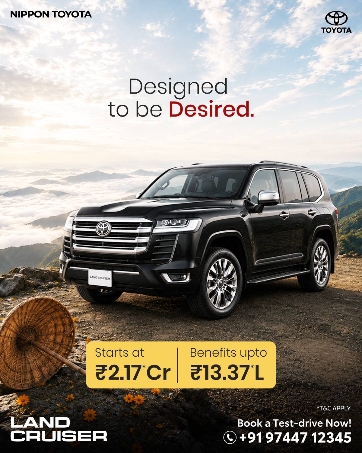 Land Cruiser Presence that rises above the rest. Starting From