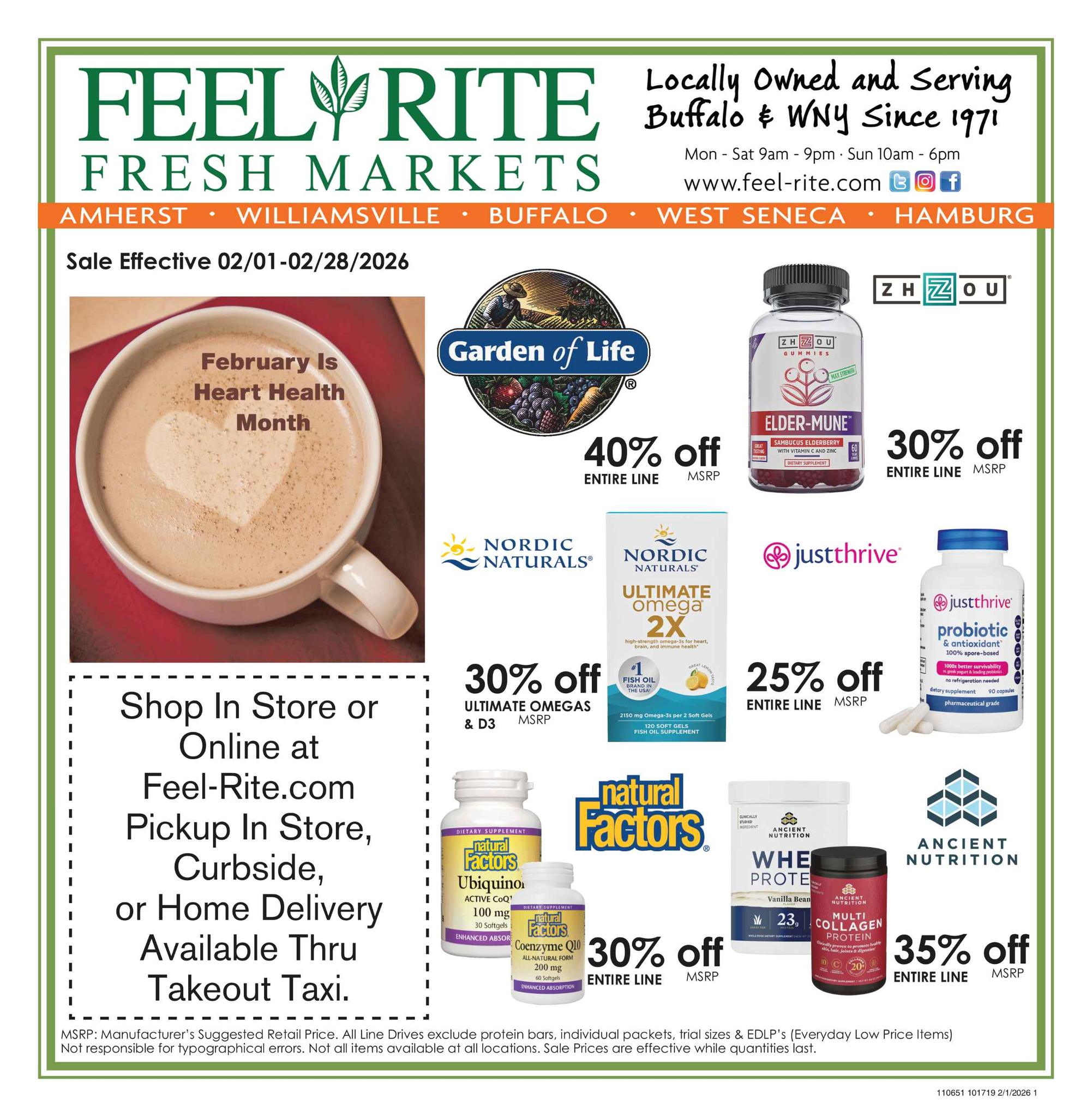 ️ February is Heart Health... - Feel Rite Fresh Markets | Facebook