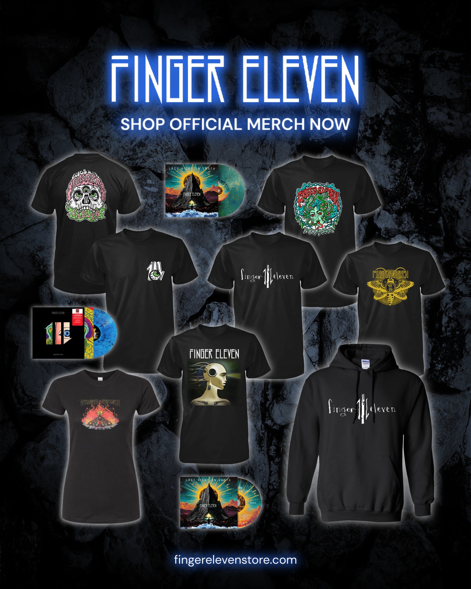 Shop classics + your new favourites at www.fingerelevenstore.com 