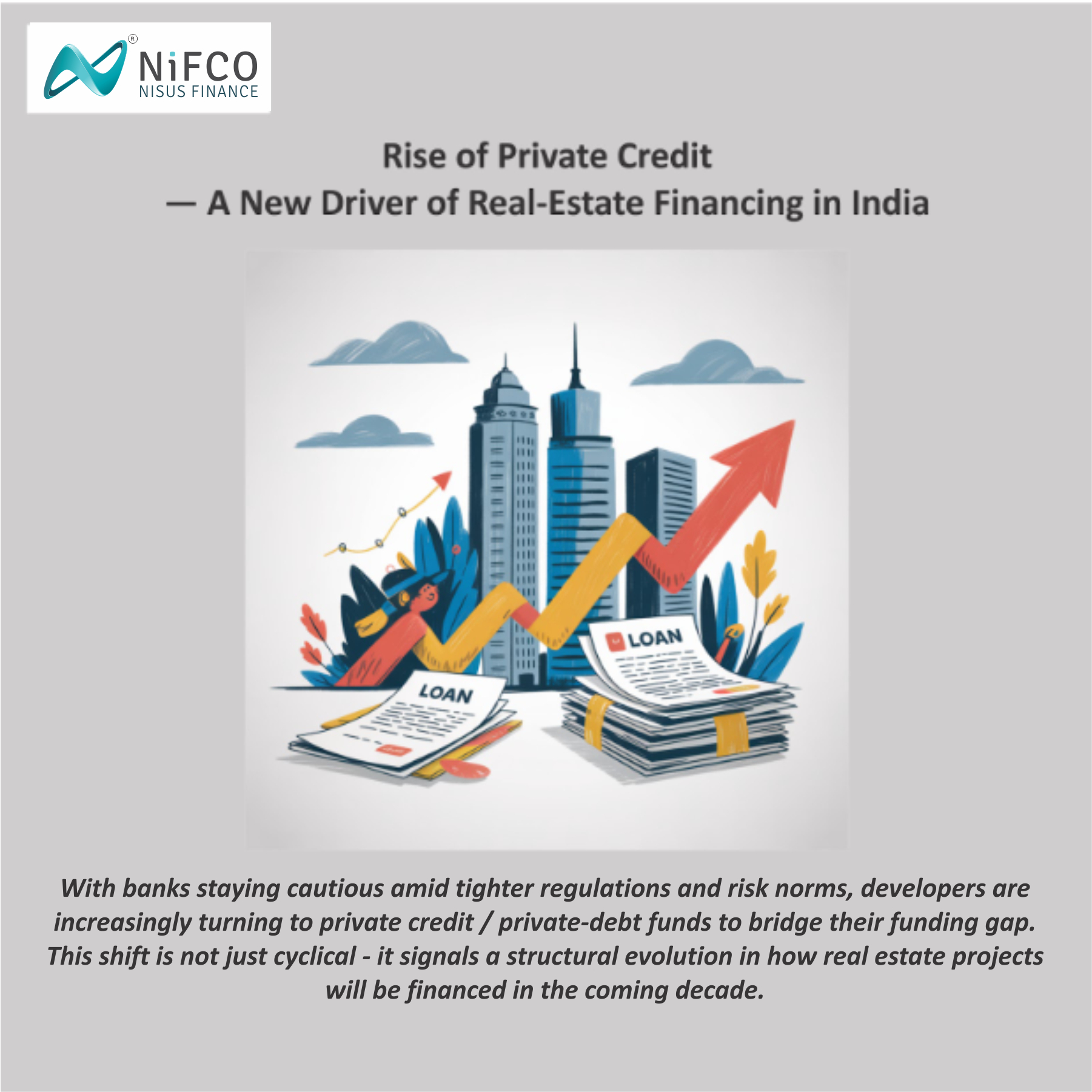 India's real estate sector attracts 35% of private credit deals in H1 2026